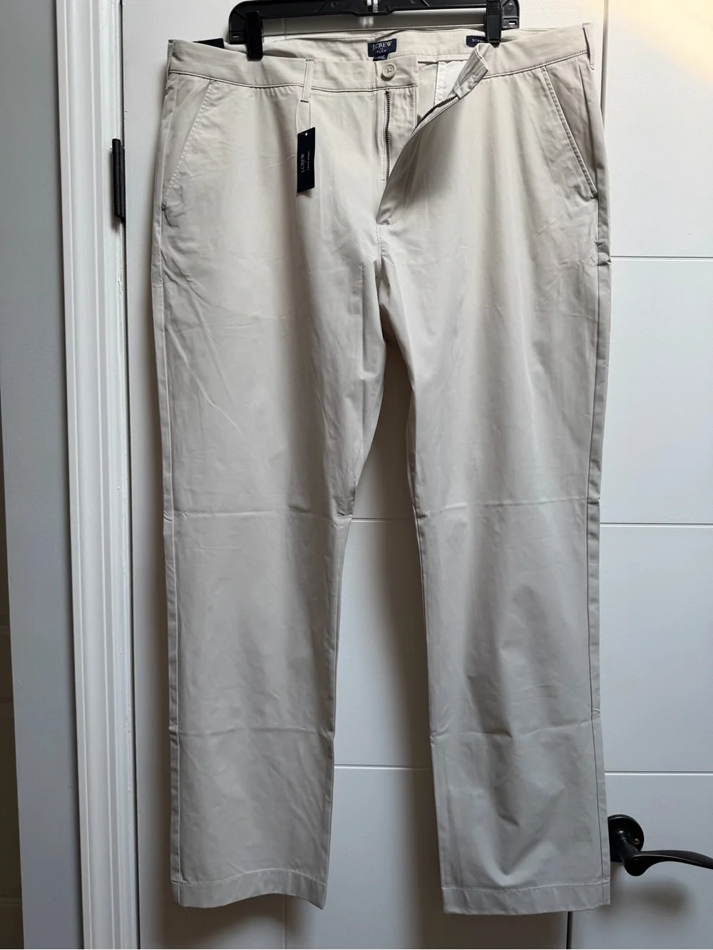 NWT J.Crew Flex Tech Straight Pants Khaki Tan size 40 x 32